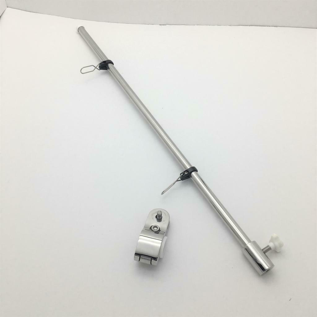 Marine Grade Stainless Steel Flag Pole Tube ϕ1/2" L:533.4mm RV Fishing