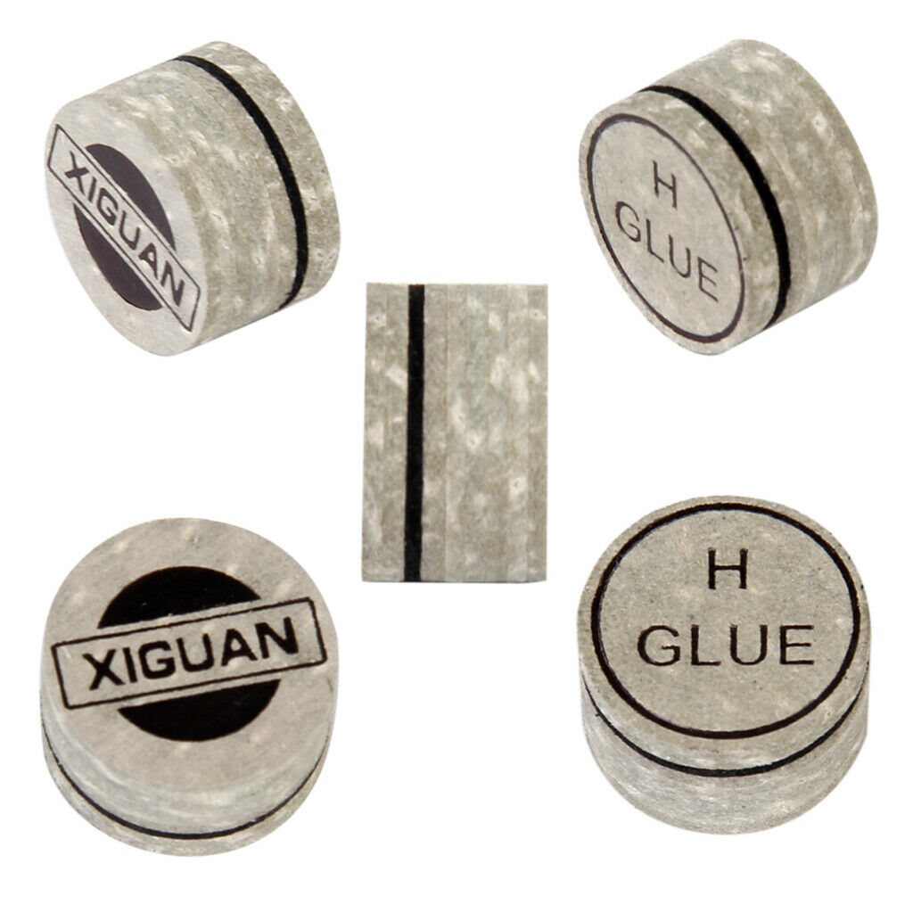 Set of 4 Artificial Leather Adhesive Tips for Billiard And Billiard Cues - 11mm