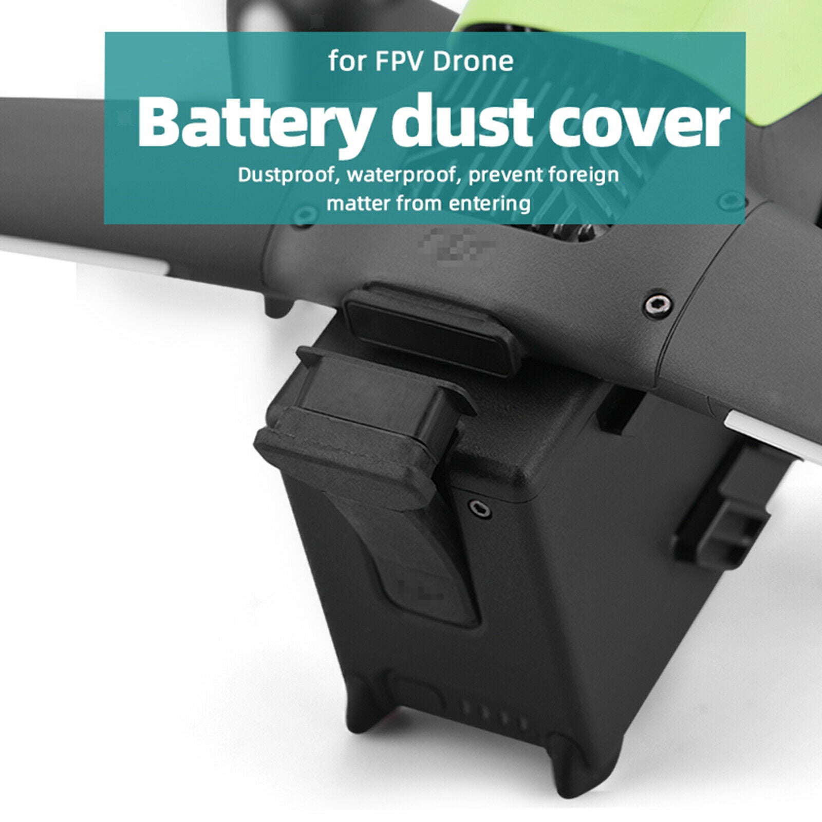 Battery Port Dust Cover Plug Protection Cover for DJI FPV Combo Parts Black