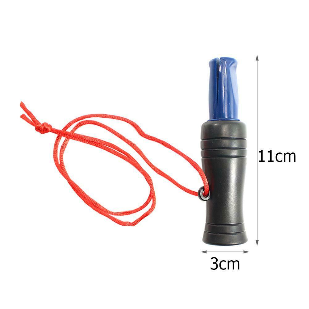 Outdoor Plastic Imitate Pheasant Duck Call Voice Hunting Whistle with Rope @
