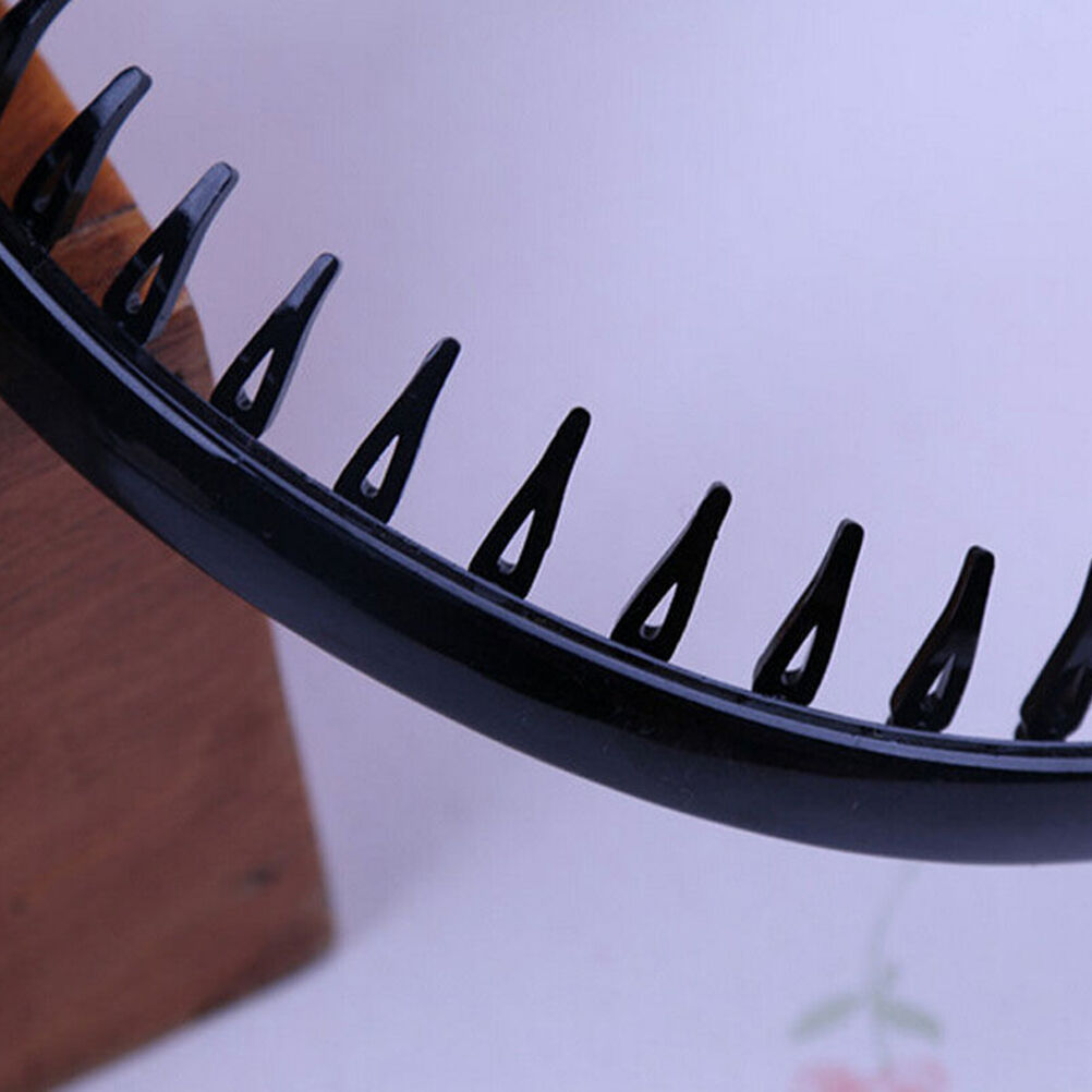 Best Mens Toothed Sports Football Soccer Headband Hair Band Black  Gift   .l8