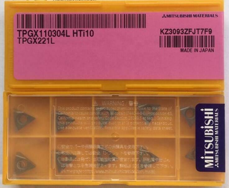 10PCS/Box NEW Mitsubishi CNC Blade TPGX110304L HTI10