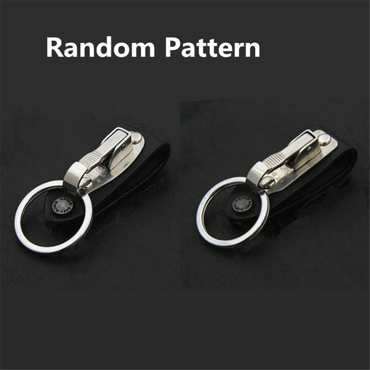 Quick Release Belt Clip Ring Holder Detachable Stainless Steel Leather Key chain