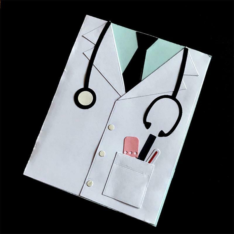 Doctor Clothes Metal Cutting Dies Stencil DIY Scrapbooking Album Paper Card Mold