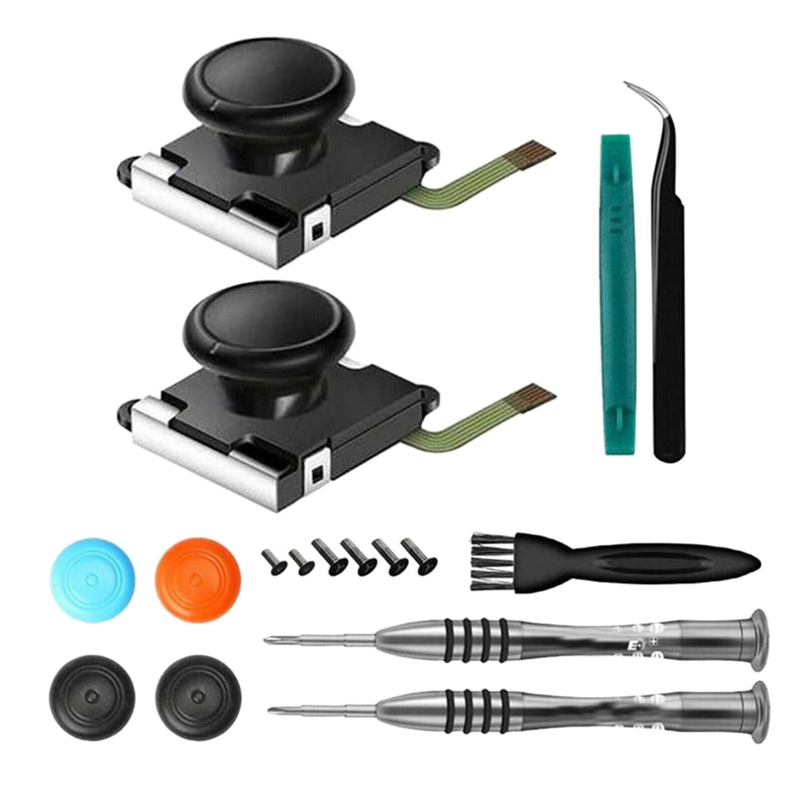17Pcs Joystick Replacement Thumbstick Repair Set for  Switch Joy-Con