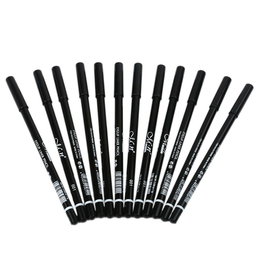 Lot of 12 Pieces Black Waterproof Eye Shadow Eyeliner