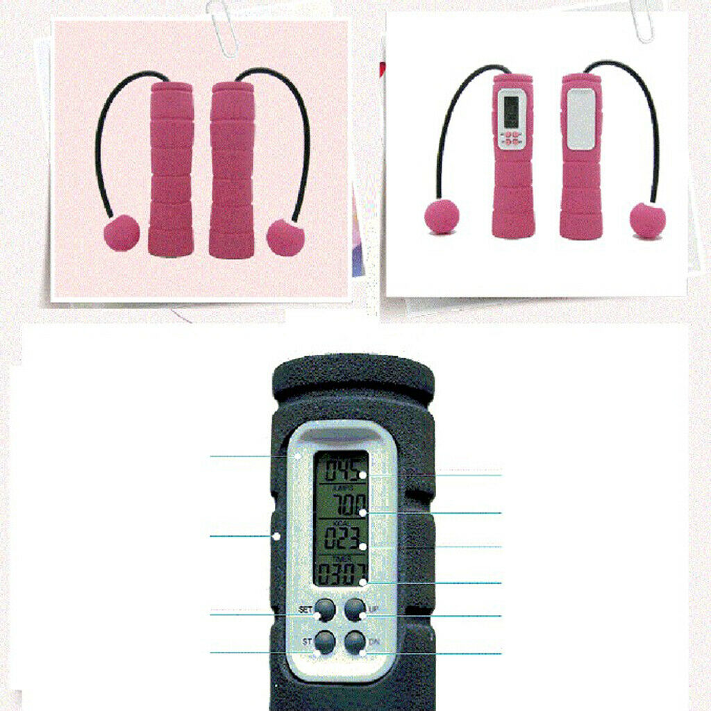 Wireless Skipping Rope Ropeless Cordless Jumping Rope Fitness Equip Black