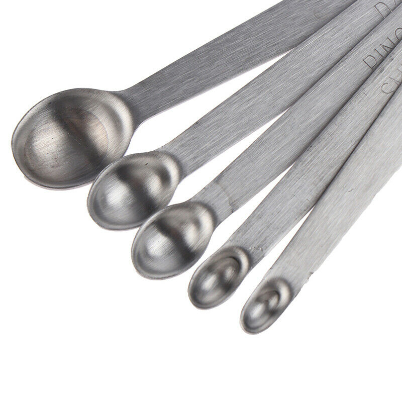 5pcs/Set Measuring Spoon Coffee Measuring Spoons Multiple Size Measuring .l8
