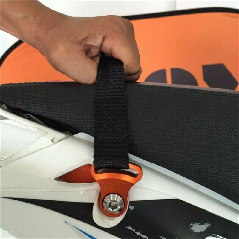 Universal CNC Adjustable Motocycle Pit Bike Rear Pull Handle Lift Tow Strap Belt