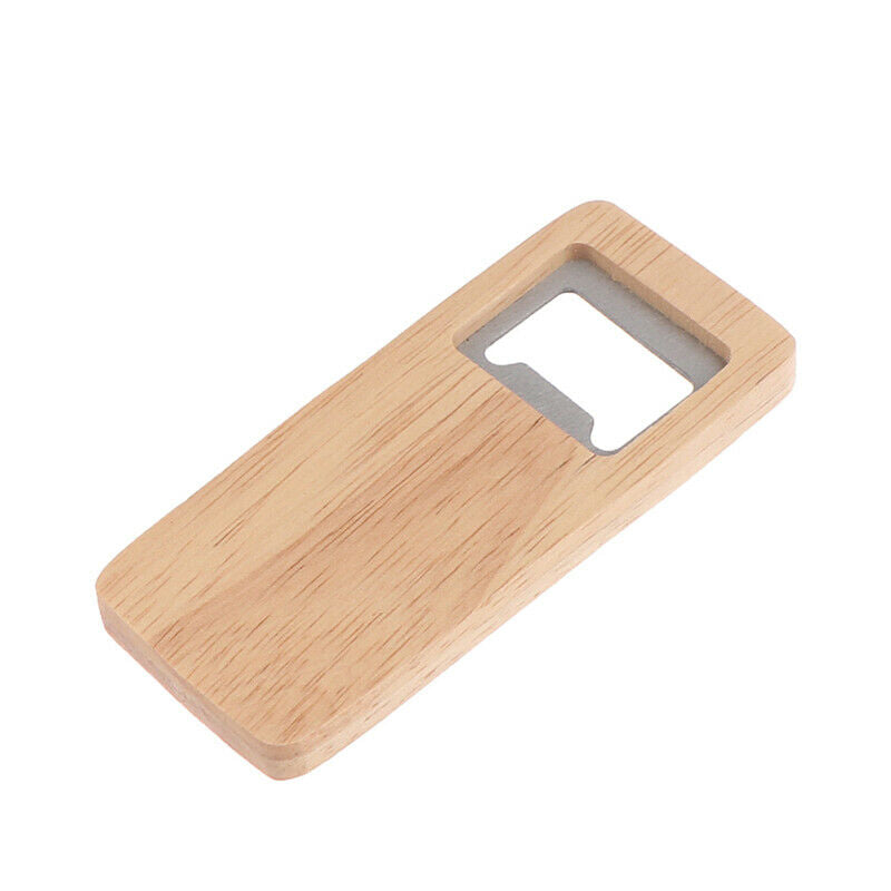 Bottle Opener Simple Jar Bottle Wrench Wood Square-shaped Can Opener Kitc.l8