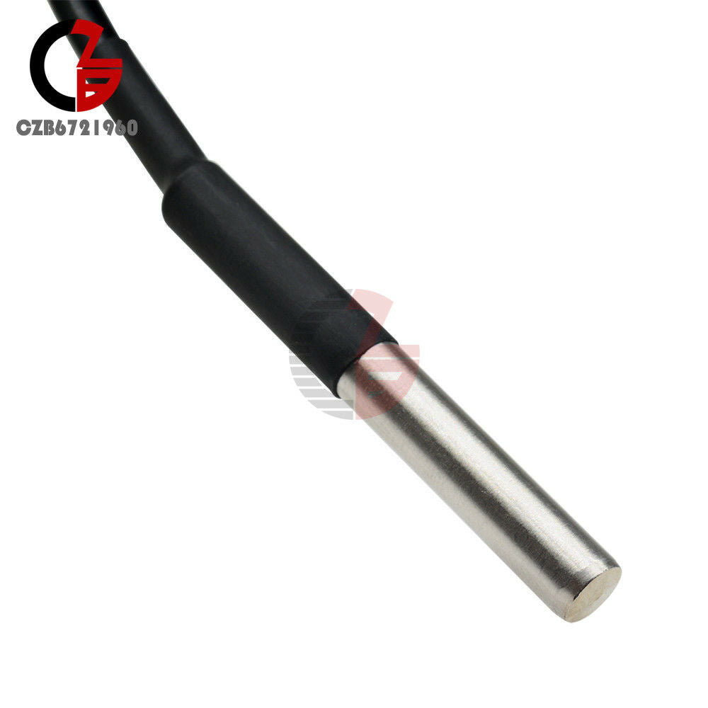 2PCS Waterproof Digital Thermal Sensor Probe DS18B20 1M DS18S20 for Arduino