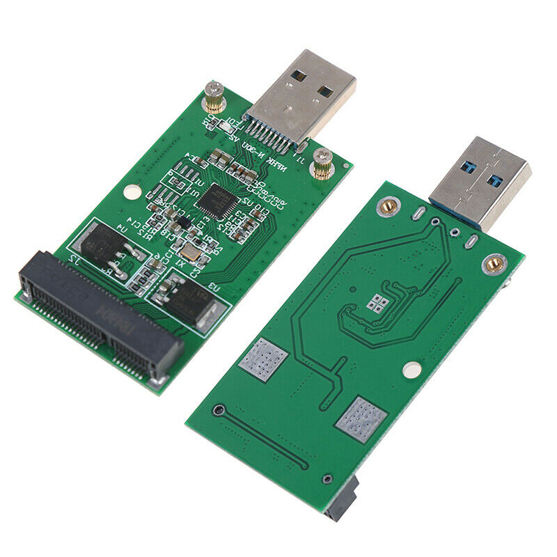 1Pc Mini USB 3.0 to PCIE mSATA External SSD PCBA Conveter Adapter Card_AUBDAU