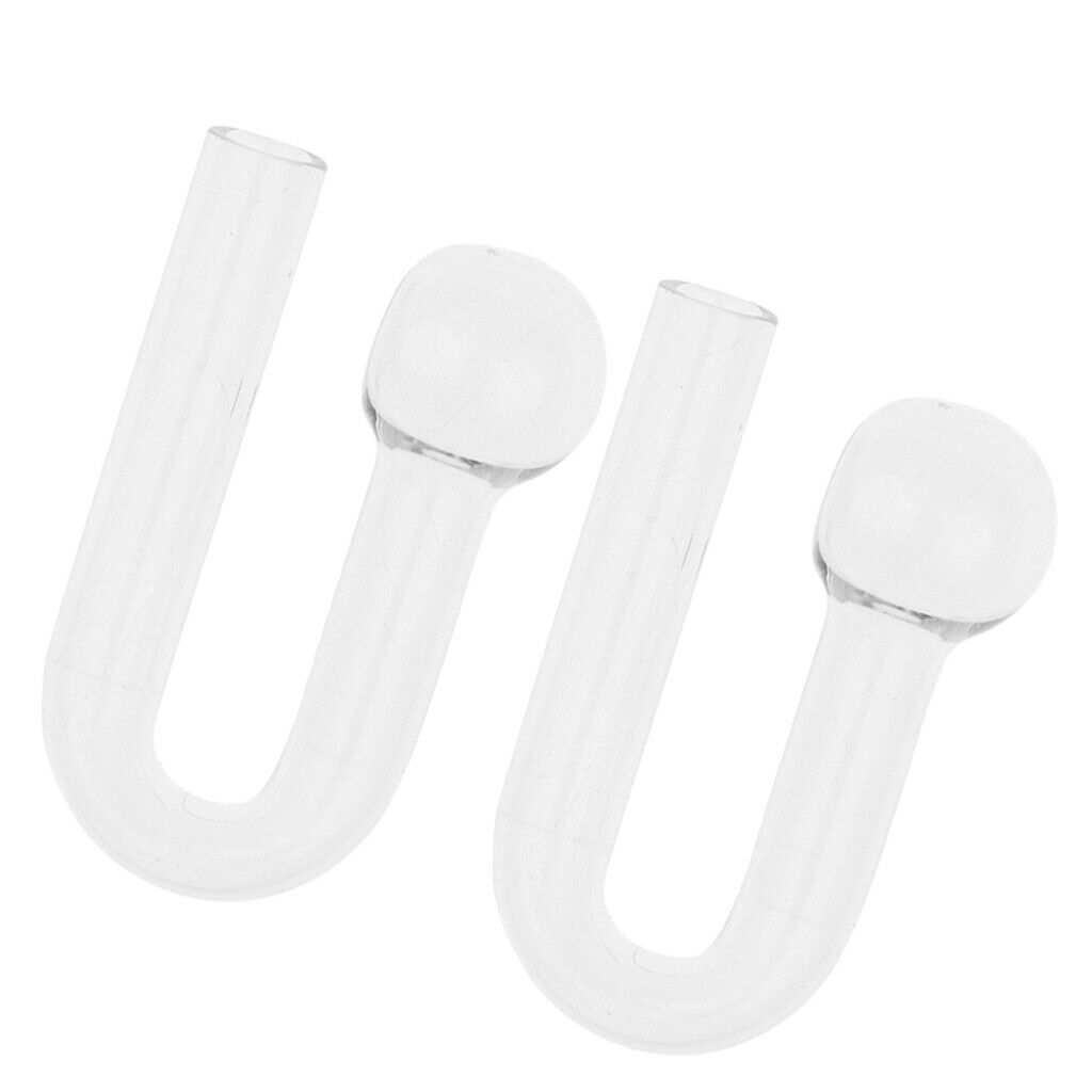 2Pcs Aquarium CO2 Glass Drop Checker-Test Aquarium CO2 pH indicator Solution
