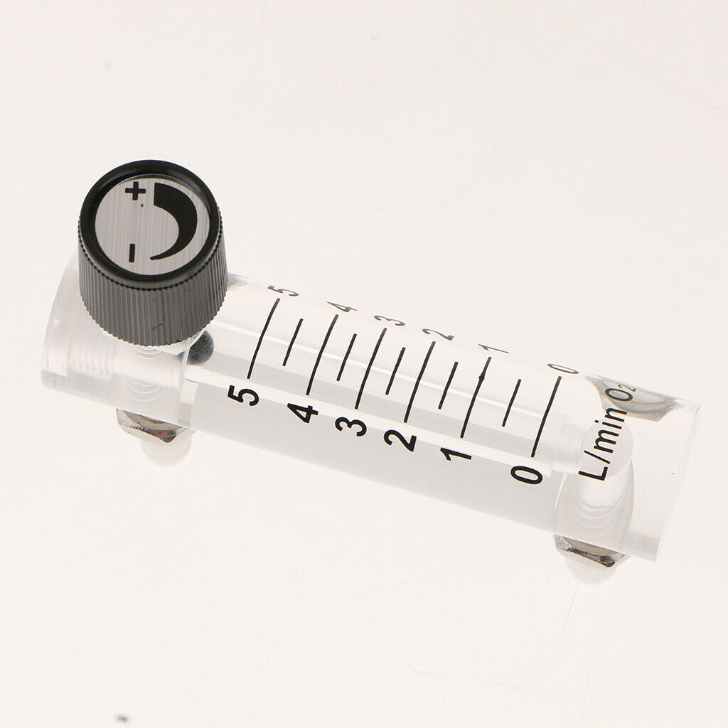 Oxygen Single-phase Flow Meter Supplies 0.5-5L w/ Valve Home Oxygen Bar