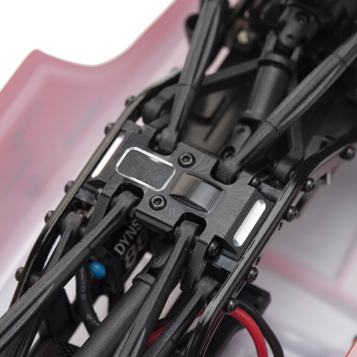 Aluminum alloy chassis Base Center Skid plate fixing frame for Axial SCX24 90081