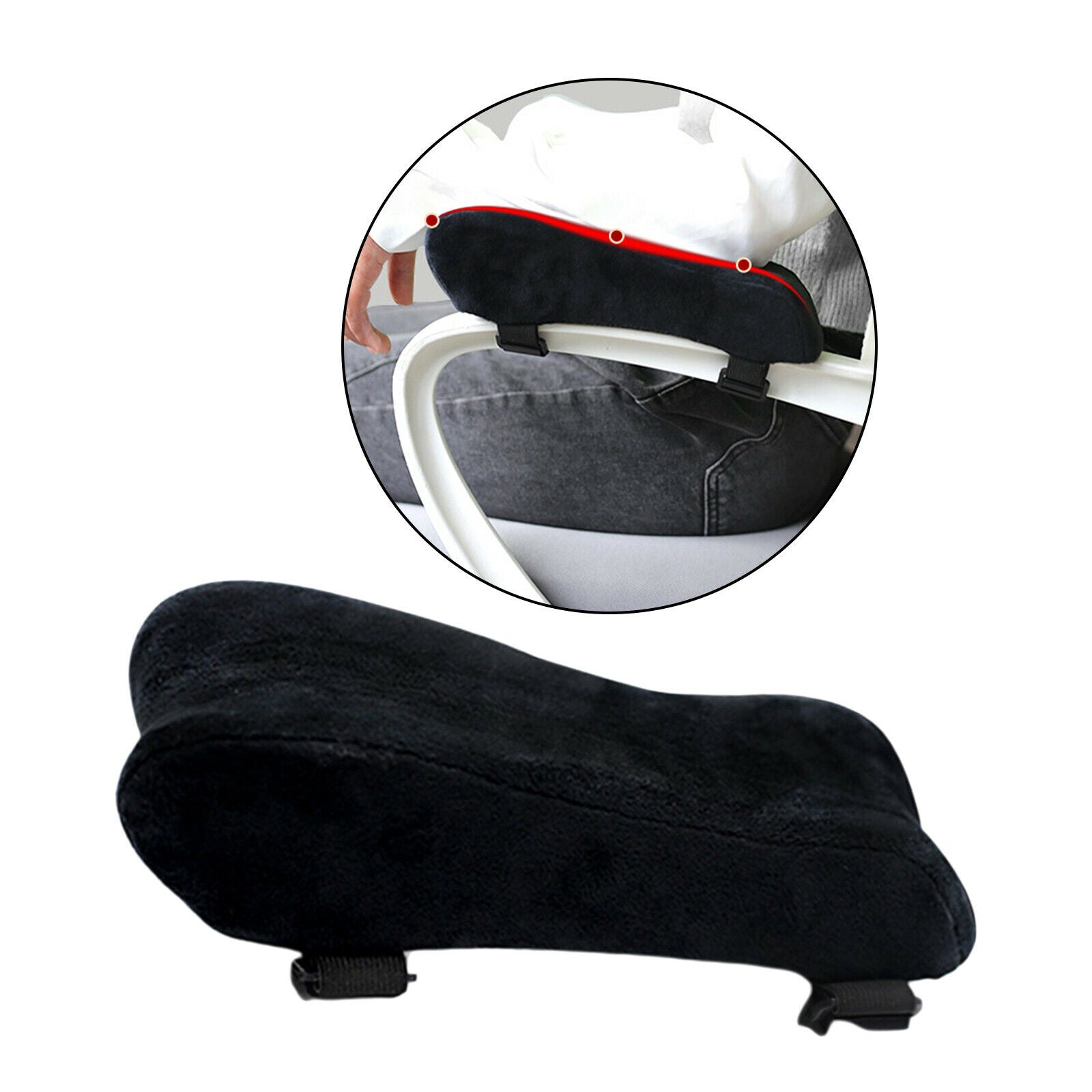 Soft Memory Foam Home Office Gaming Chair Armrest Pads Cushion Elbow Pillow