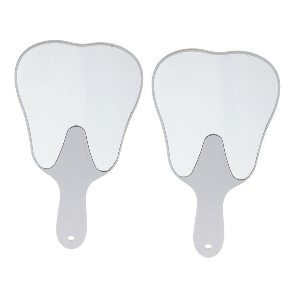 2x Hand Held Mirror For Salon Barber Makeup Dental Clinic Hand Mirror Gifts