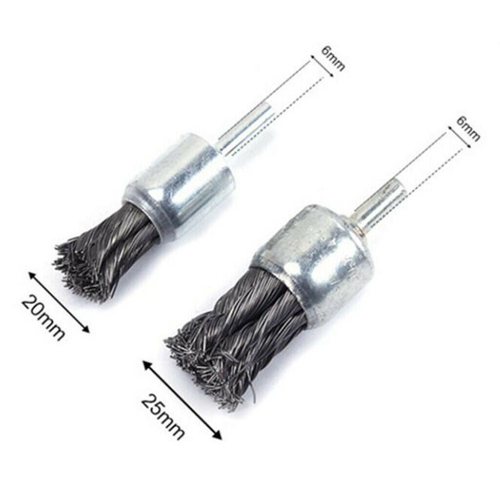 Wire Knot End Brush Rust Paint Removal Tools For Die Grinder or Drill 25mm