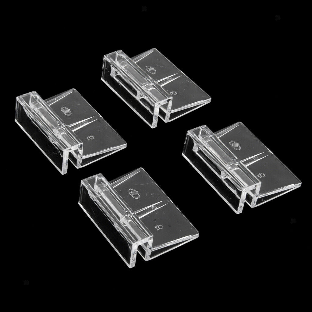 4Pcs Aquarium Fish Tank Plastic Clips Glass Cover Strong Support Holders 6mm