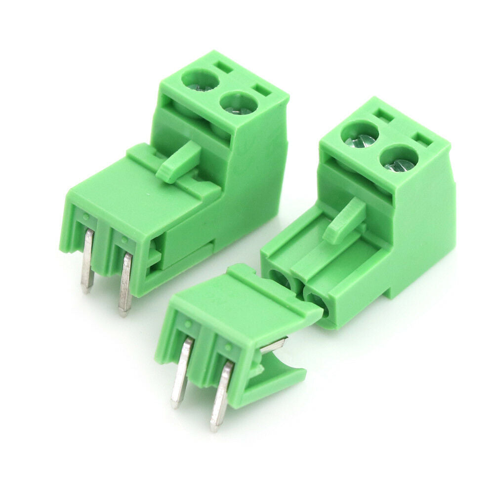10pcs 5.08mm Pitch 2Pin Plug-in Screw PCB Terminal Block Connector Y laBACAIACA