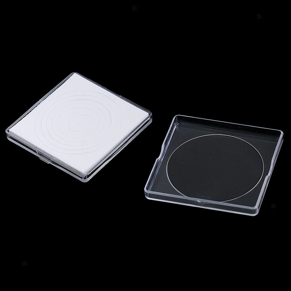 40x Transparent Coin Display Holder Container 38mm/33mm/28mm/23mm/18mm
