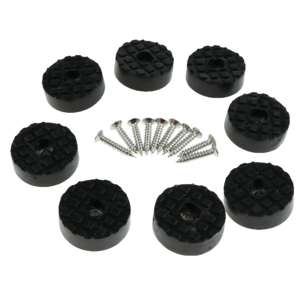 8pcs Non-skid Rubber Feet Riser Pad for Table Desk Chair Kitchen Cabinets 3cm