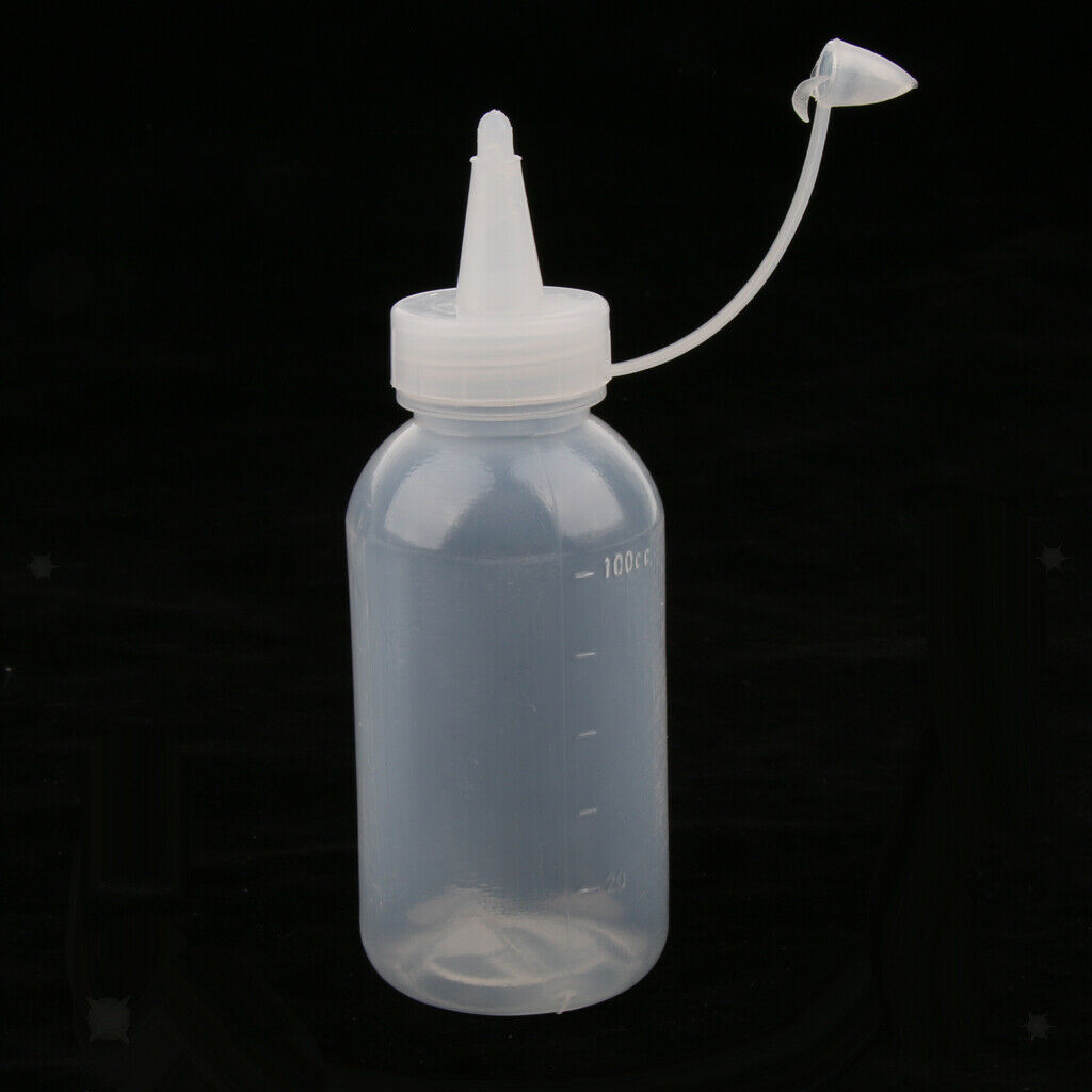 20 x 100ml Glue Applicator Bottle Clears Bottles with   Craft DIY Quilling