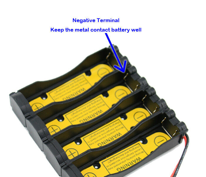 Protected Holder Case for 4S1P 14.8v 14.4v 18650 17670 Li-ion Battery Charge