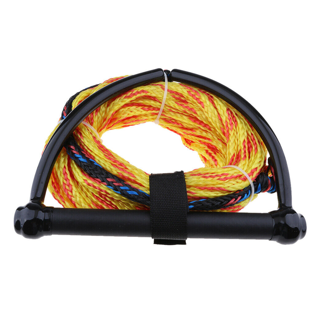 Durable Strong 75ft Wakeboard Water Ski Rope w/ EVA Floating Handle Random