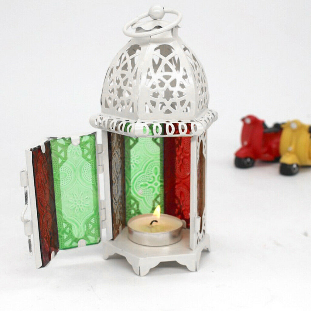 2Pack White Glass Lampshade Candle Holder Candlestick Lamp for Festival Holiday