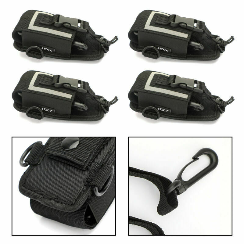 4X Universal Elastic Multi-Function Radio Nylon Case Walkie Talkie Bag AT2