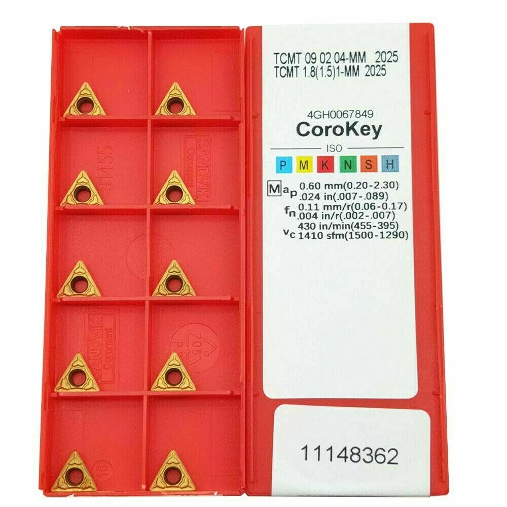 TCMT090204-MM 2025 TCMT1.8(1.5)1 -MM CNC Carbide lathe blade 10PCS
