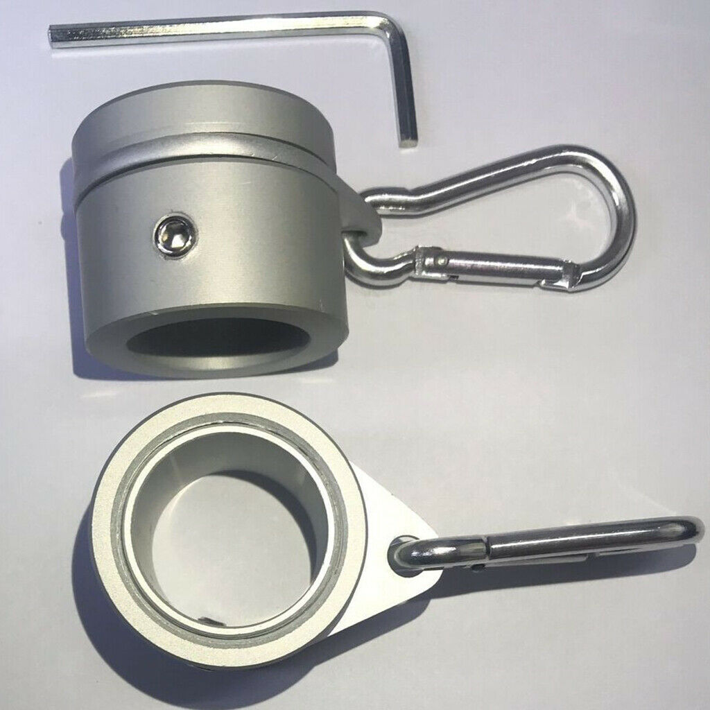 Aluminum Alloy Metal Flag Pole Rings Rotating Clamp Flag Pole Kit Swivels