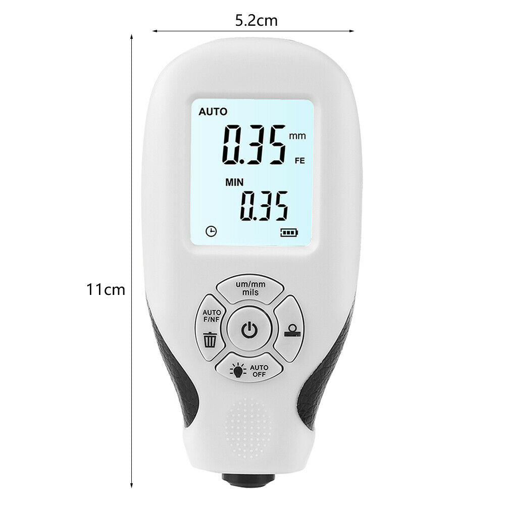 HW-300 Coating Thickness Gauge 0-2000UM Car Paint Film Thickness Tester LIN