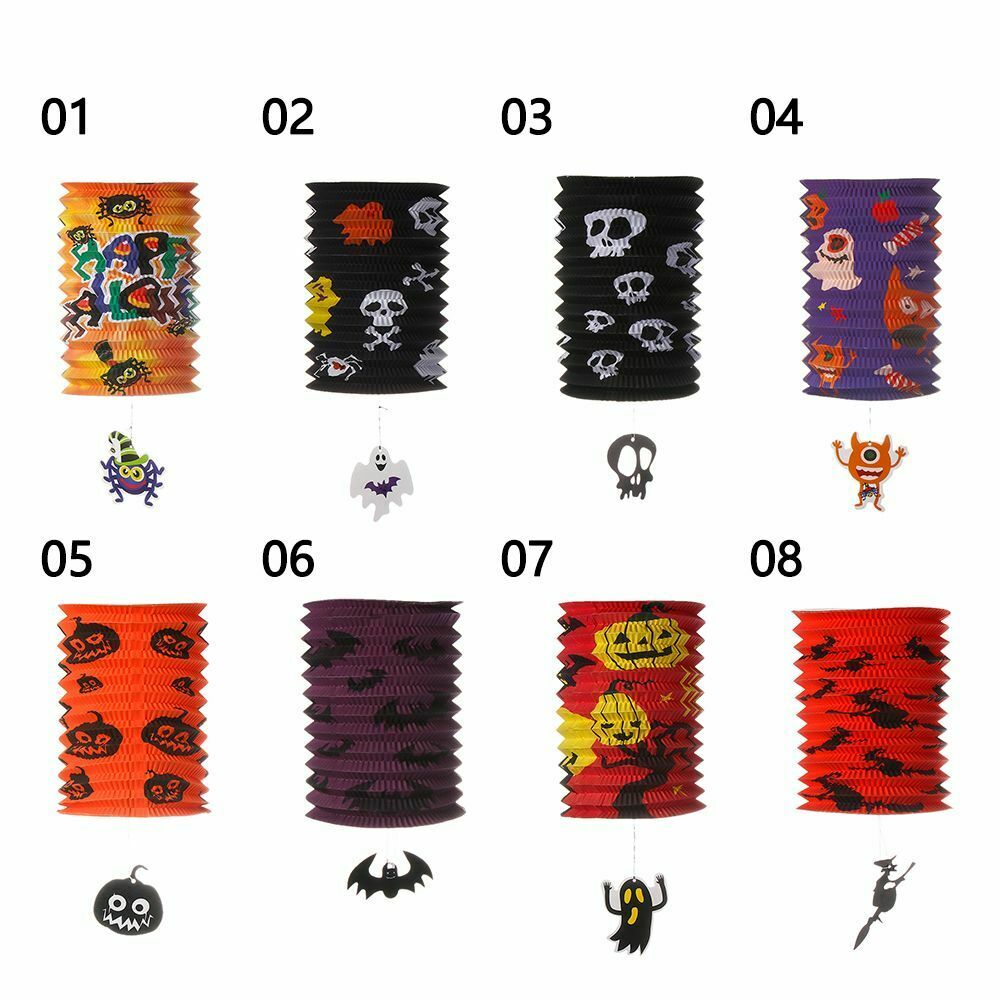 Telescopic Party Decoration Organ Lantern Happy Halloween Paper Lantern