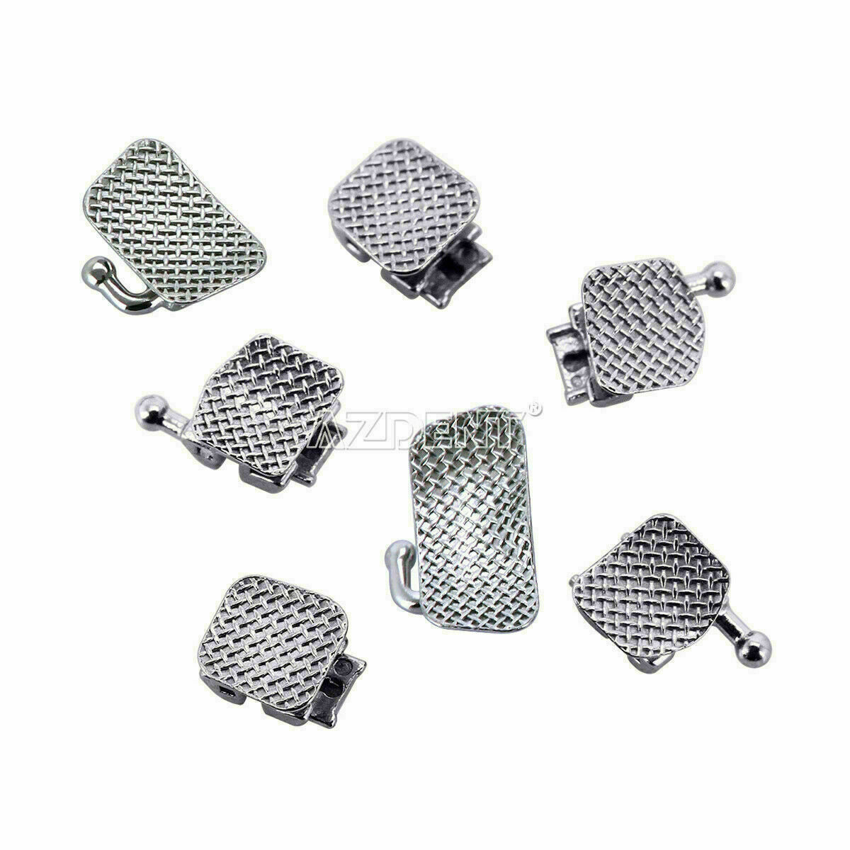 10Box Dental Orthodontic Passive Self Ligating Brackets MBT022 3 4 5 Hook AZDENT