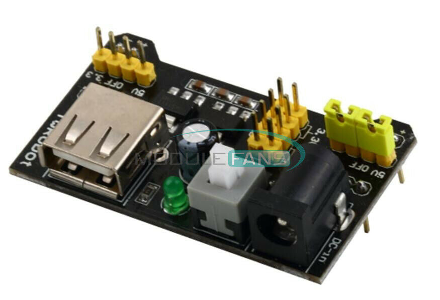 MB102 400 Point Solderless PCB Breadboard Power Supply Module Jump Wires Kit Set