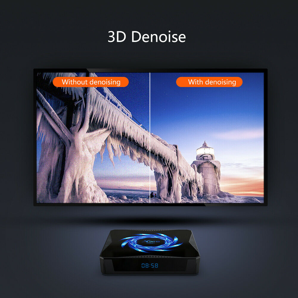 X96Q MAX Upgraded Android 10 4+32GB 6K Wifi Media Player Smart TV BOX US Plug CA