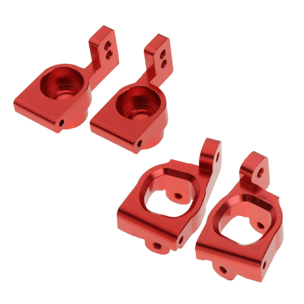 Set of 4 1/14 RC Rear and C Hub Carrier for WLtoys 144001 Car DIY Upgrade