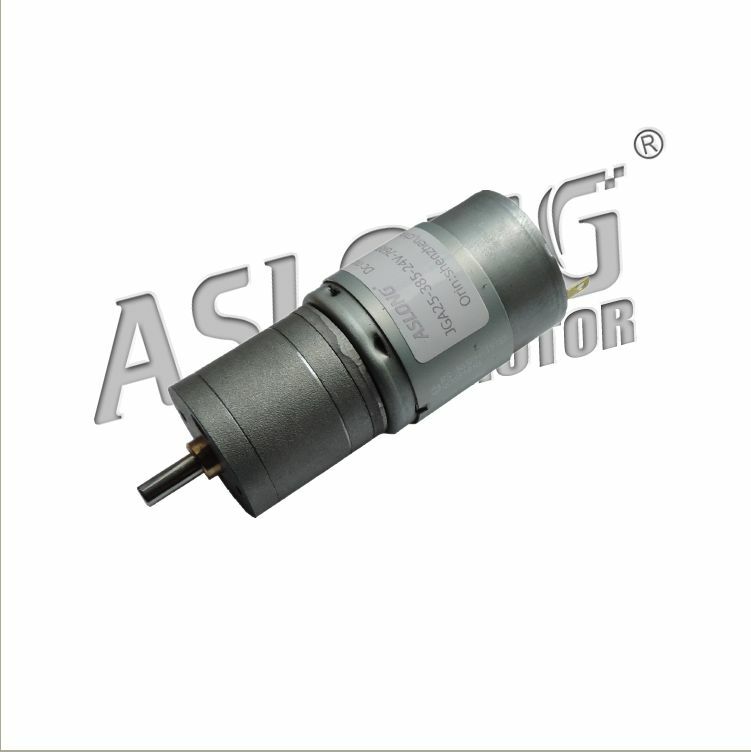 JGA25-385 Electric Geared Speed Reduce Motor DC 24V 76RPM 4mm Diameter Shaft