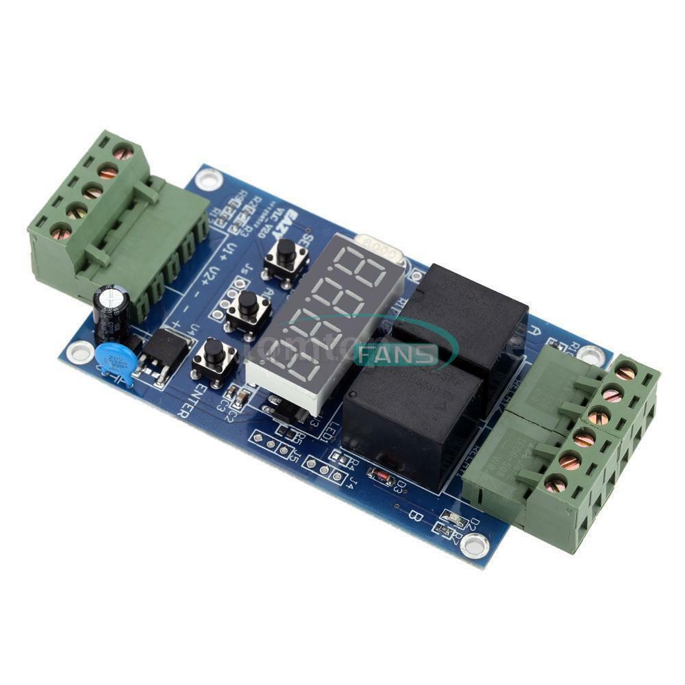 DC12V Dual Programmable Relay Control Board Cycle Delay Timer Switch Module MF