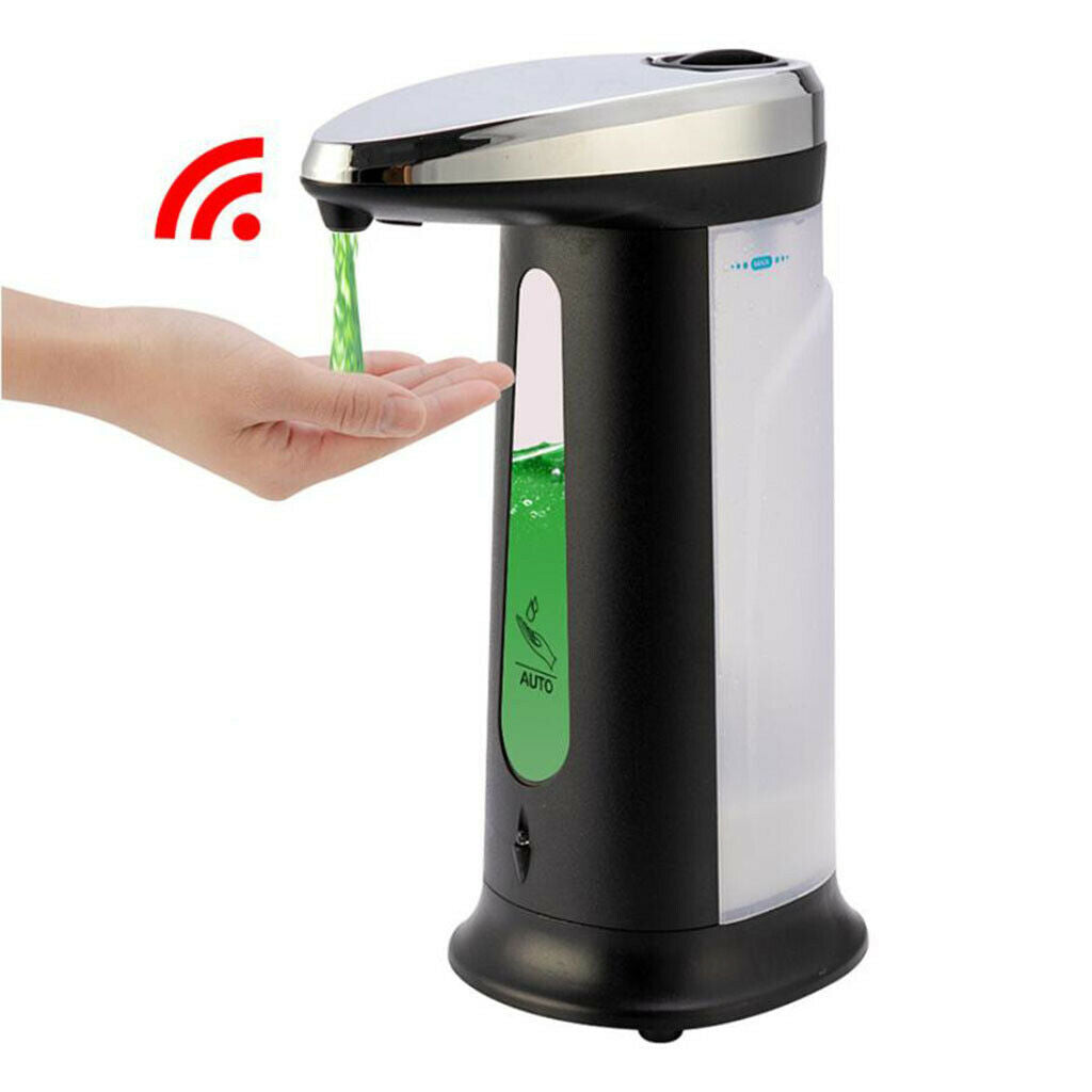 Portable Automatic Soap Liquid Dispenser 400ml IR Sensor Touchless for