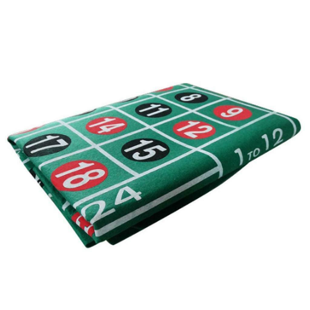 Double-sided Roulette Casino Poker Gaming Table Felt Tablecloth Layout Cover