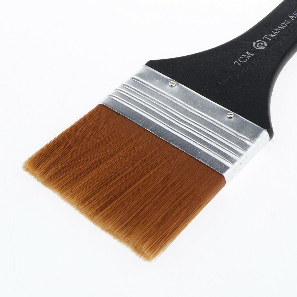 7x/Set Lot Kids Drawing Nylon Hair Brush Oil Wall Paint Brushes Brush Tool