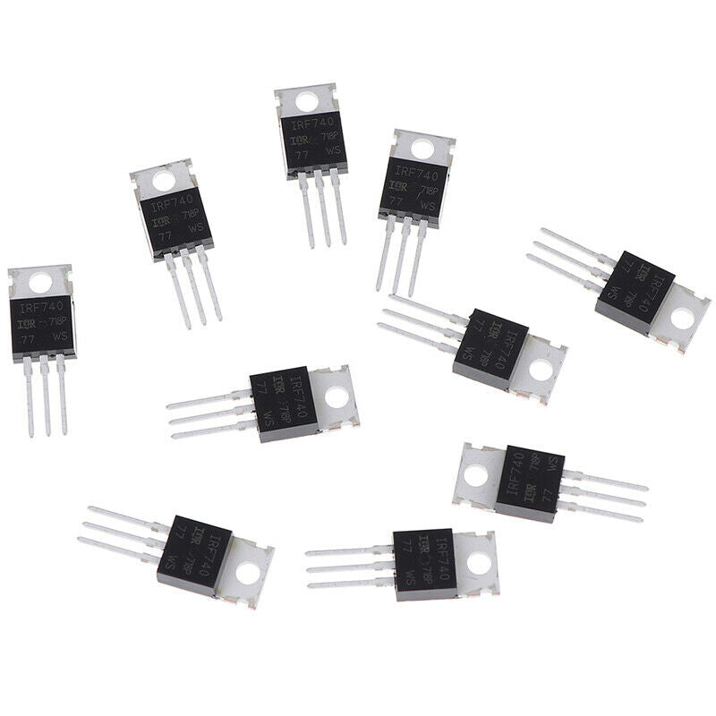 10 pcs IRF740PBF 10A / 400V Series TO-220 Field Effect TubefaPTUKTPUKK Pb