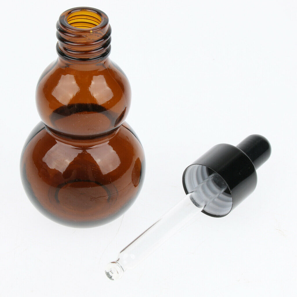 Pack 12 Glass Dropper Bottles Sample Vials w/ Eye Dropper for Essential Oils