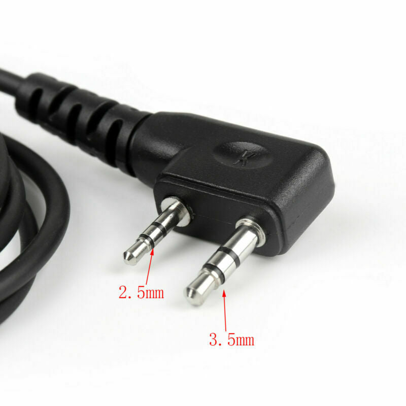 1xCovert Acoustic Tube Earpiece Headset PTT Mic 08A3 For Baofeng Kenwood Radio