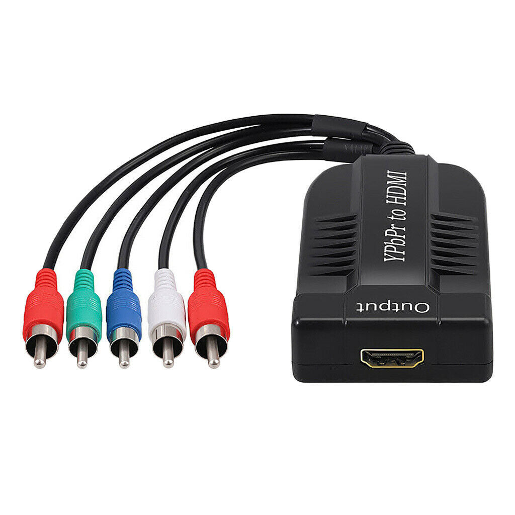 Male YPbPr to Female HDMI Converter 5RCA RGB YPbPr to HDMI Support for DVD