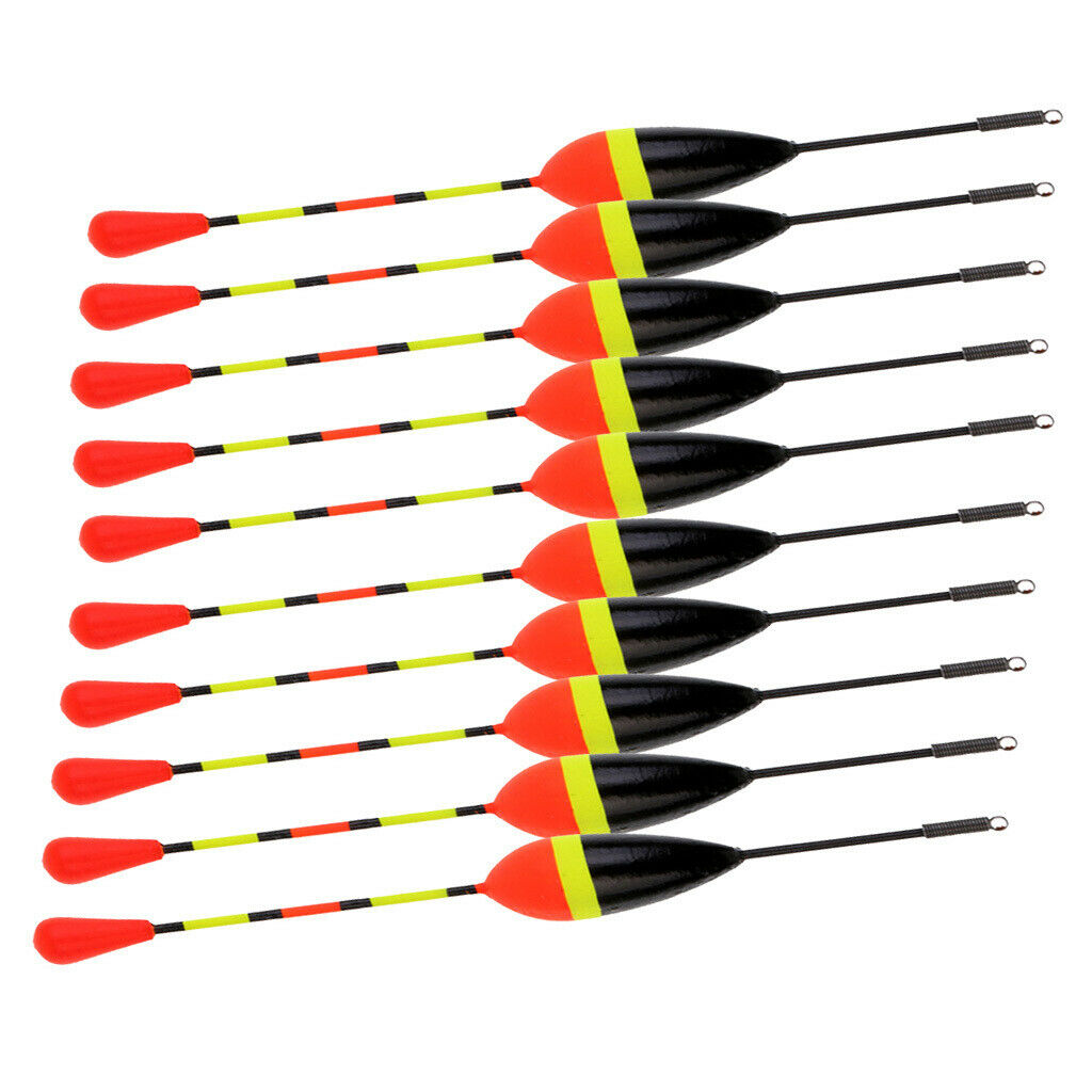 10pcs 1.2g Fishing Float Bobbers Paulownia Wood Vertical Floats Indicator