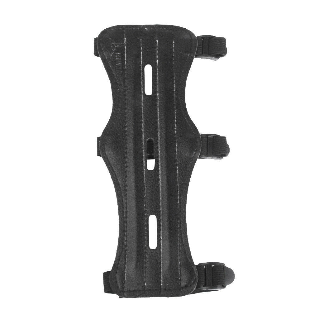 3X Archery Arm Guard Bow Forearm Protector with 3 Strap for Archer Hunter A